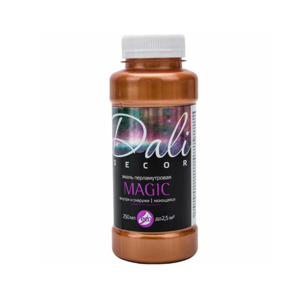 Эмаль акриловая универсальная перламутровая бронза 0,25л Dali-Decor Magic