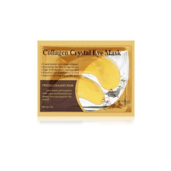 Патчи гидрогелевые для глаз Collagen Crystal, золотистые