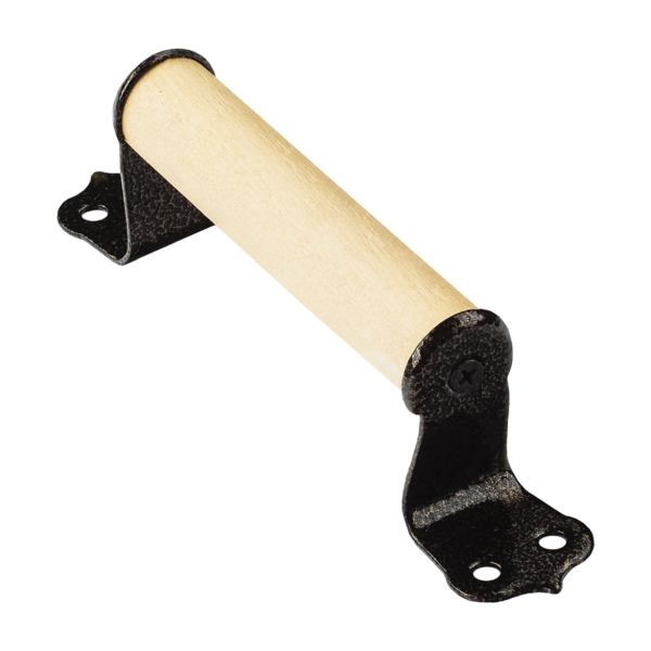 Ручка скоба деревянная круглая 120мм