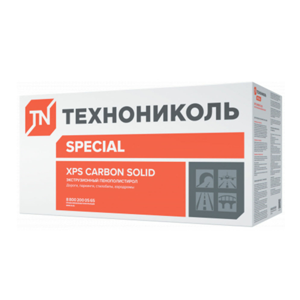 Плиты ЭПП Carbon solid-500, 100*580*1180 (4 плиты, 2,7376 м2, 0,27376 м3)