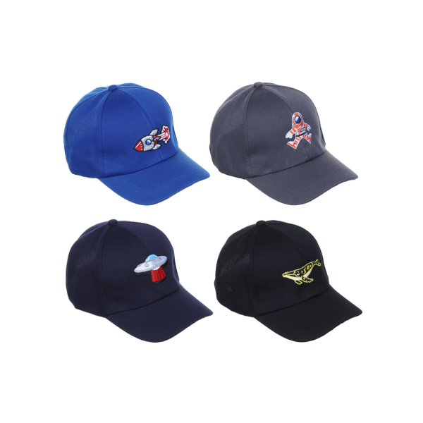 GALANTE Кепка детская, 30% хлопок, 70% полиэстер, р-р 52, 4 дизайна, ВЛ24-03