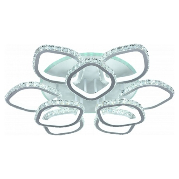 Люстра светодиодная 342Вт+11Вт 3000-6000К белый DIMMER ПДУ AU61457/6+3 WH (RGB) Атмосфера уюта