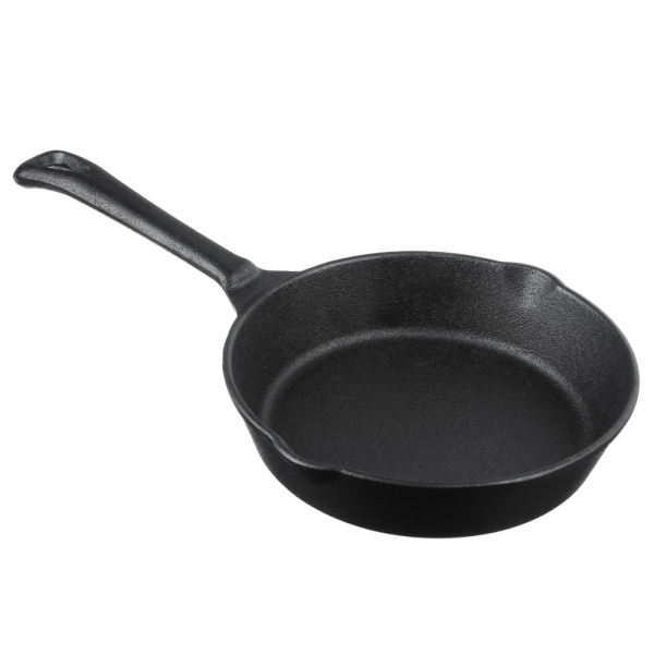 Сковорода 15см чугунная 2 слива Vetta