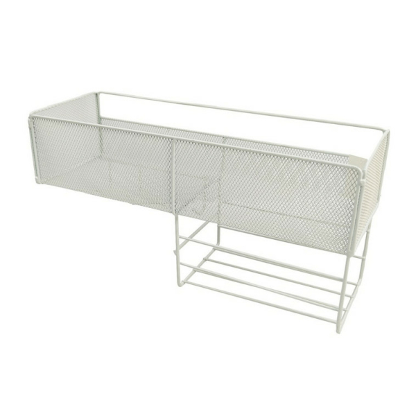 Полка 1-ярусная прямая 40*13,5*19,5см черный CY-0196 BAIZHENG