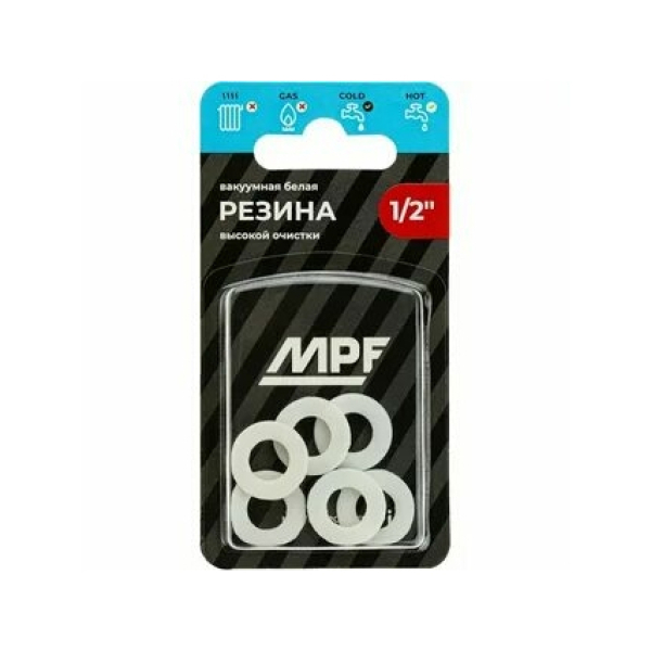 Прокладка резиновая белая 1/2" (6 шт) MPF