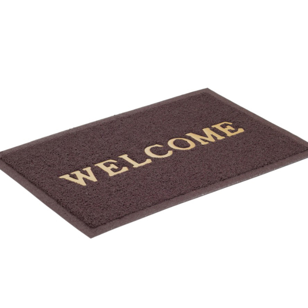 Коврик придверный "Welcome" коричневый Decorelle comfort 60*90см