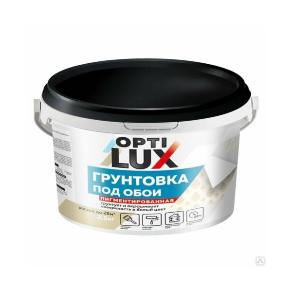 Грунтовка под обои 2,5кг OptiLUX