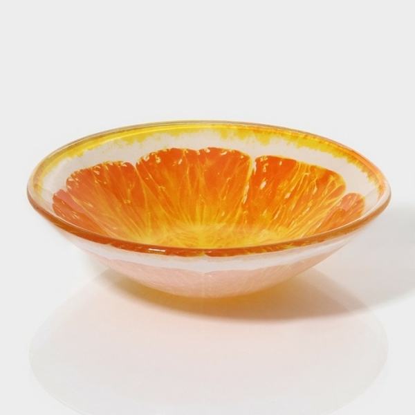 Салатник стеклянный Доляна «Апельсин», 150 мл, 12×2,5 см