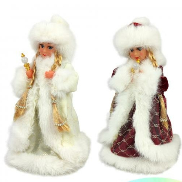 Рождественская принцесса музыкальная 40см микс NP-5309 Fex