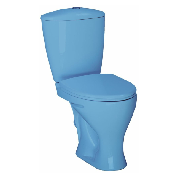 Унитаз-компакт SANTERI Версия голубой косой/нижний/пластик