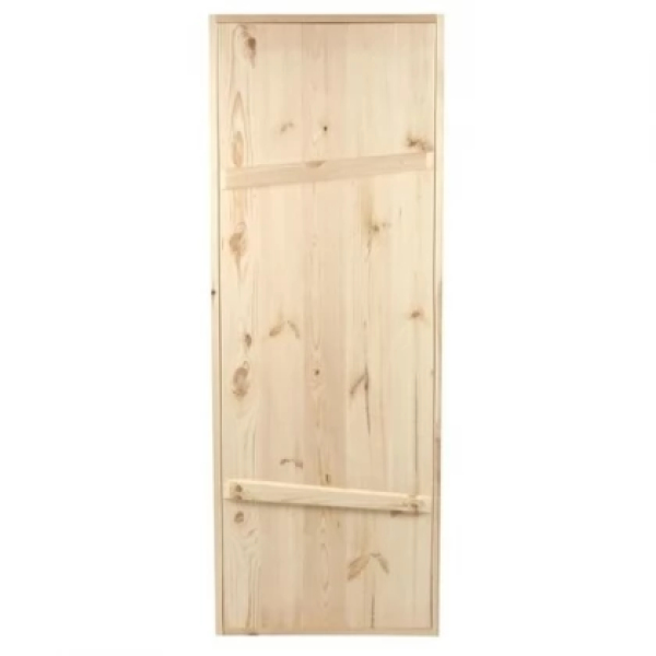 Дверь для бани и сауны ДОБРОПАРОВЪ массив сосна  на клиньях 1900*700 7069275