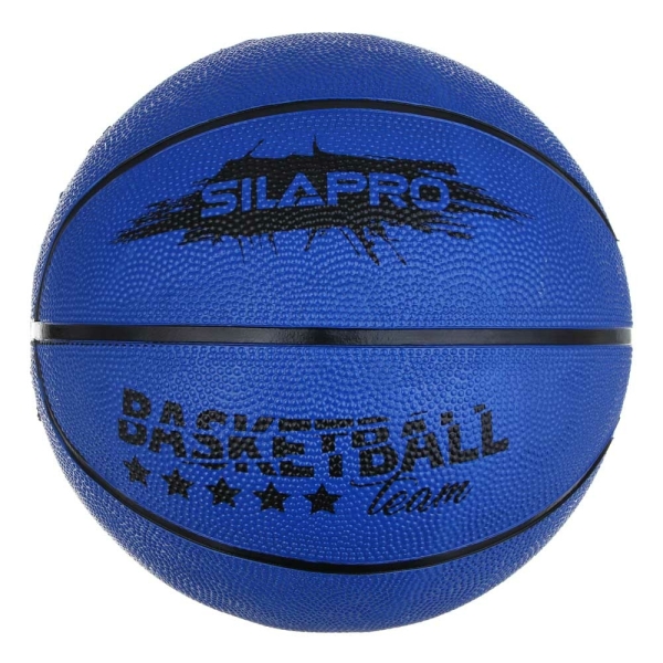 SILAPRO Мяч баскетбольный цветной 7 р-р, 24см, резина, 550г (+-10%)