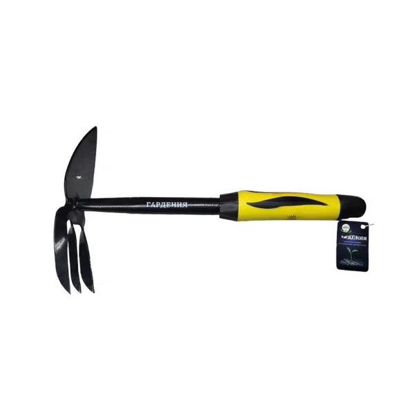 Мотыжка (лепесток+ 3 витых зубца) комбинированная пластиковая рукоятка "Гардения"