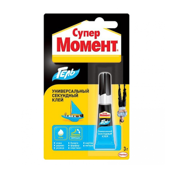 Клей-гель секундный 3г СУПЕР МОМЕН