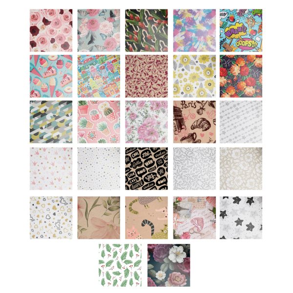 Бумага упаковочная, 70х100см, в ассортименте