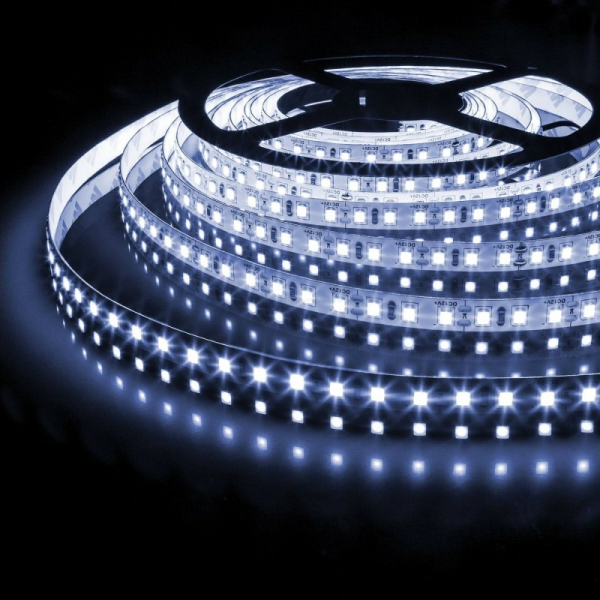 Лента св/д SMD2835 120 LED/м-IP65-12 В-9,6 Вт/м-6000 К (упак/5 м)