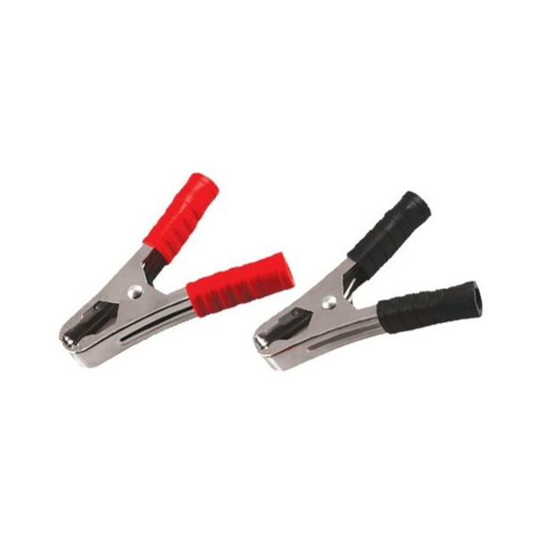 Зажим "крокодил" 100А 105мм (2шт красный, черный) Rexant