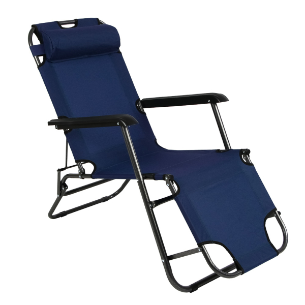 РУССО ТУРИСТО Кресло шезлонг, складной, до 120кг, 153х60х83см, оксфорд 600D