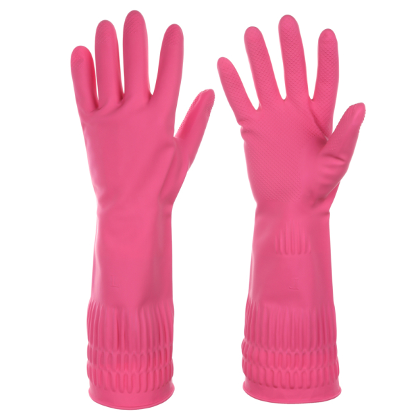 VETTA Перчатки хозяйственные с манжетой 38см, пара 100г, L