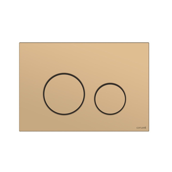 Кнопка смыва золото матовый Twins CERSANIT