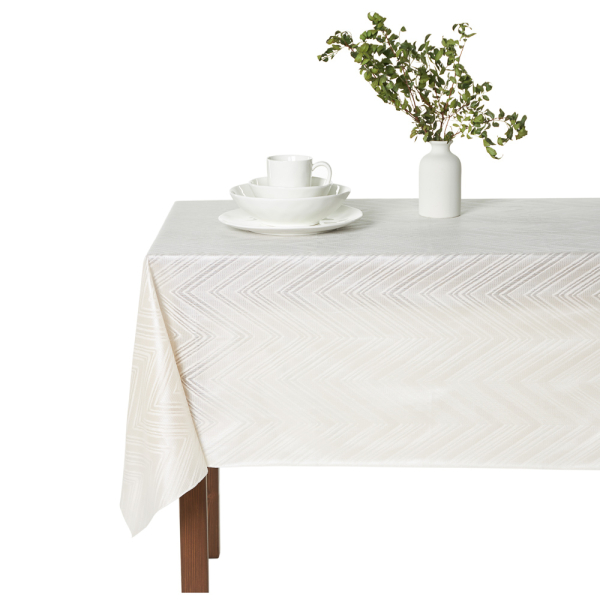 PROVANCE Милк Скатерть ПВХ 110х137см ажурная, листья