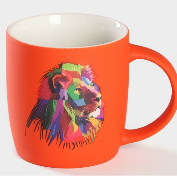 Кружка фарфоровая «Лев», 400 мл