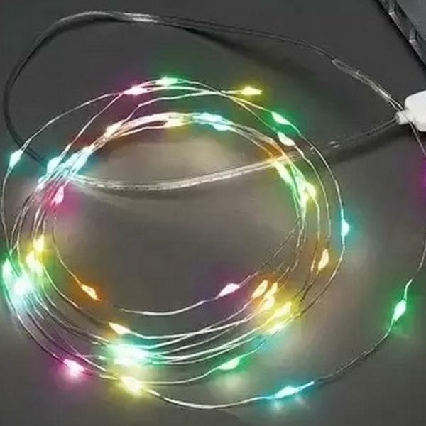 Гирлянда светодиодная 2 м 20led USB многоцвет роса