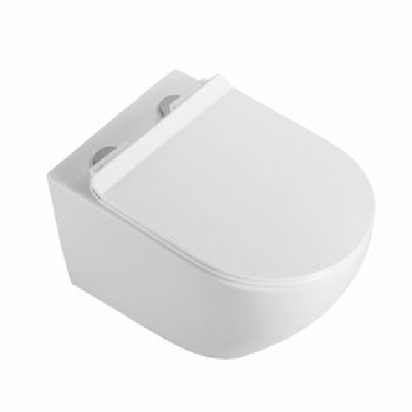 Унитаз подвесной безободковый  микролифт/полипропилен ТОРНАДО G201