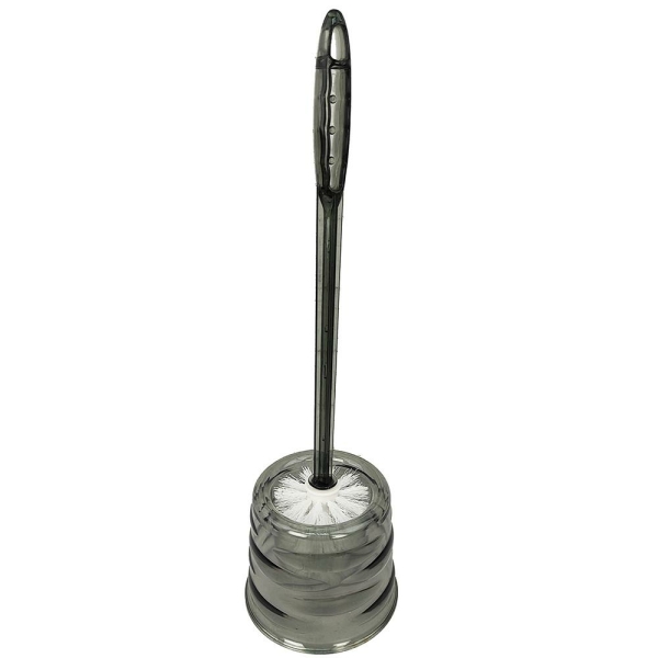 Ерш для туалета с подставкой пластик серый BZ-501GY Baizheng