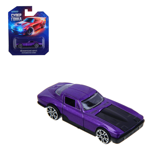 ИГРОЛЕНД Машинка "Супер гонки", металл, РР, 10,9х13 см, 24 дизайна