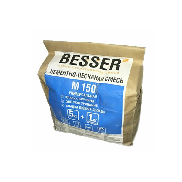 Цементно-песчаная смесь 5 кг "BESSER"