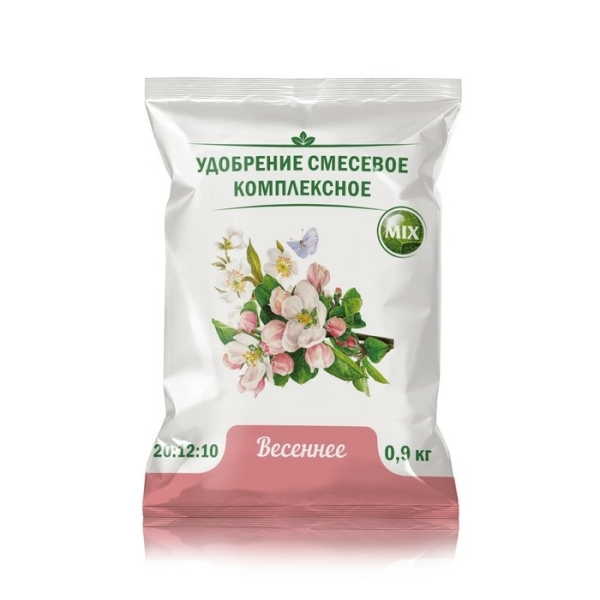 Удобрение комплексное Весеннее 0,9кг Нов-Агро