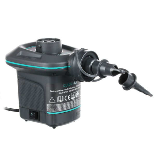 INTEX Насос электрический 220-240В Quick-Fill, 650л/м, 3 насадки в комплекте, 66640