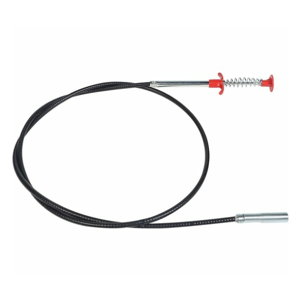 Трос сантехнический с зажимом для прочистки труб и удаления засоров, 160 см