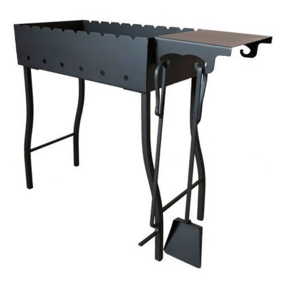 Мангал 60*60*34см сталь 1,5мм с совком и кочергой ТО-00294