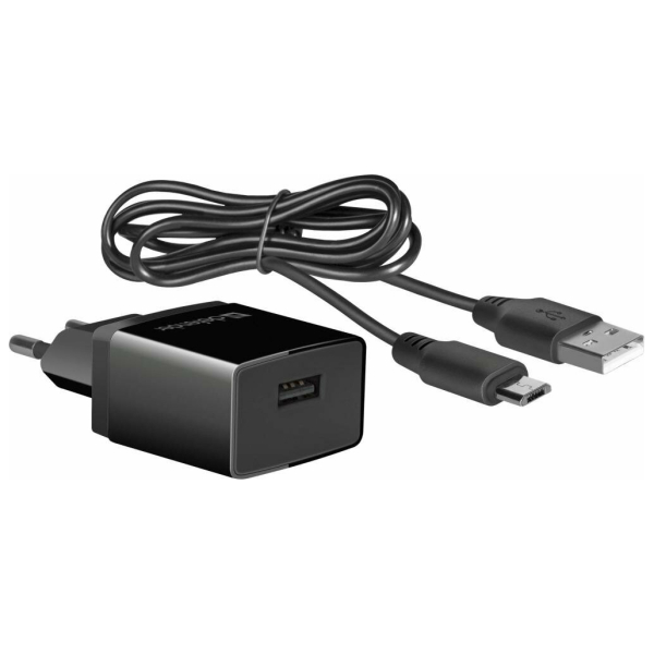 Кабель для зарядки блок питание СЗУ 1xUSB 100-270V, 10W/2A ПРОМО белый  ERGOLUX