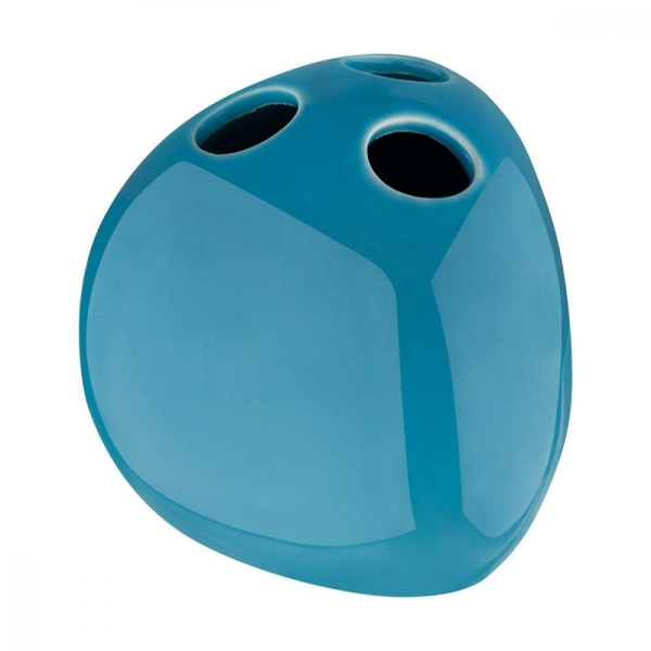 Стакан для зубных щеток керамическая Лазурит РЫЖИЙ КОТ