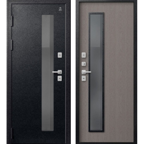 Дверь Т-20 Черный Муар+Софт ясень/ Софт ясень грей 860*2050 П Центурион 2025