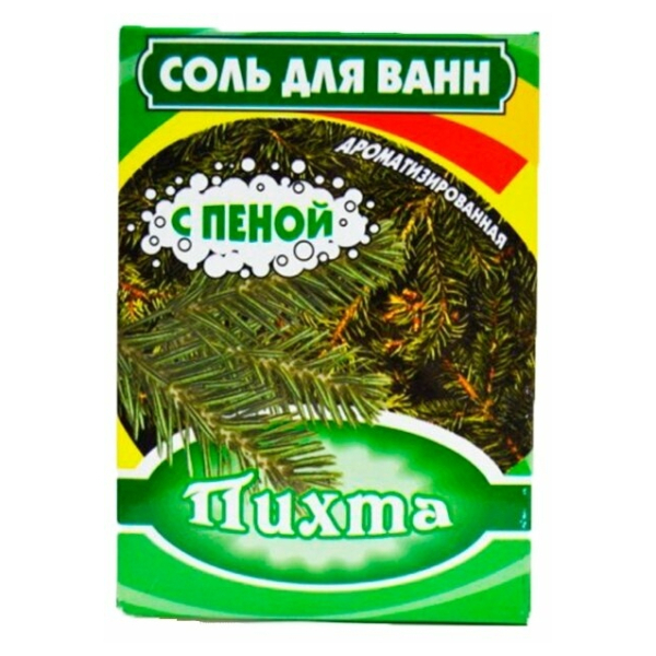 Соль для ванн 400г с пеной Пихта Бахташ
