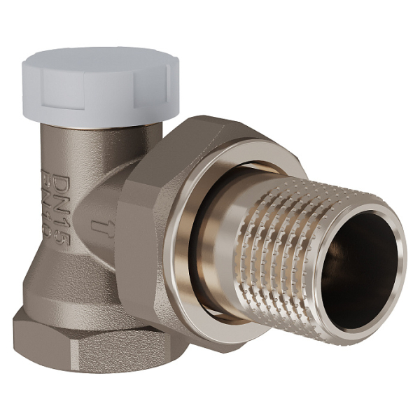 Клапан запорный радиаторный 1/2" угловой ROYAL THERMO