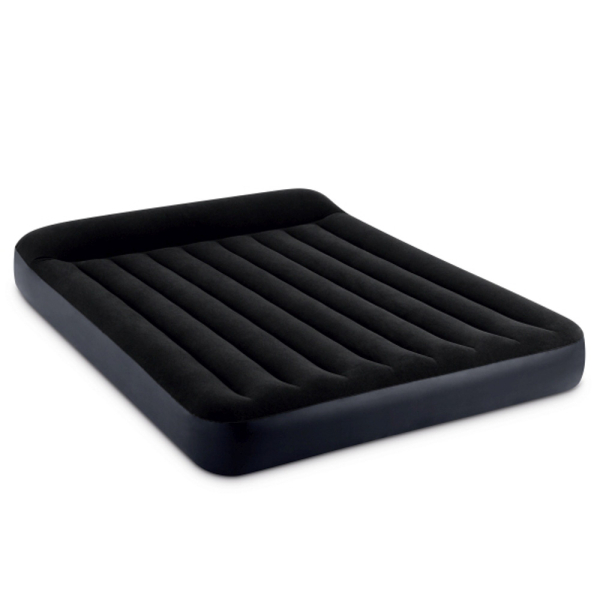 Матрас надувной 203*152*25см с подголовником Pillow Rest Intex