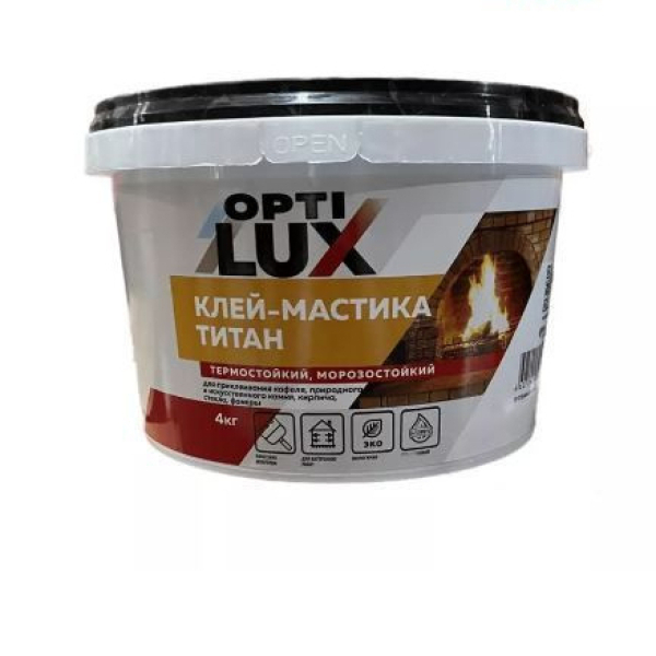 Клей-мастика термостойкий 1300С 4кг Титан ОптиЛюкс