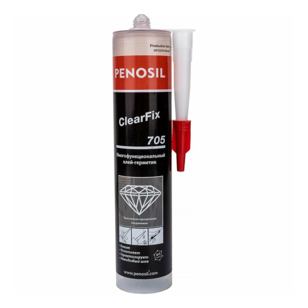 Клей-герметик многофункциональный ClearFix 705 прозрачный 290мл Penosil