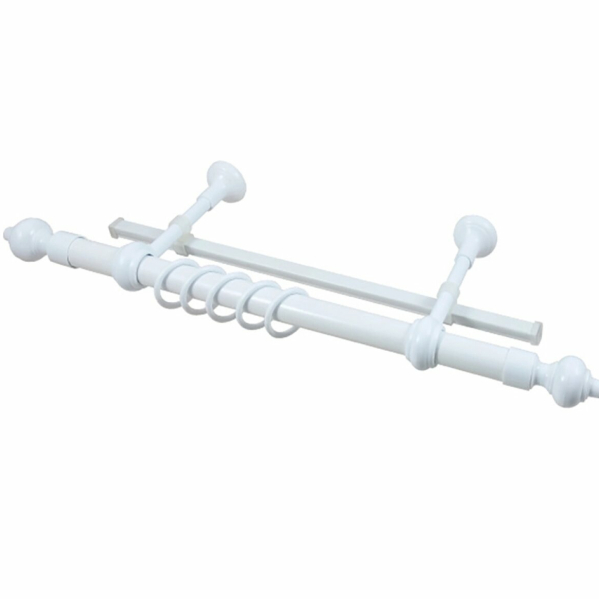 Карниз метал+пластик Кантри Луковица 28мм стандарт 3,2м белый