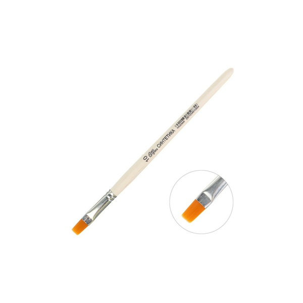 Кисть для творчества №10 деревянная ручка Calligrata