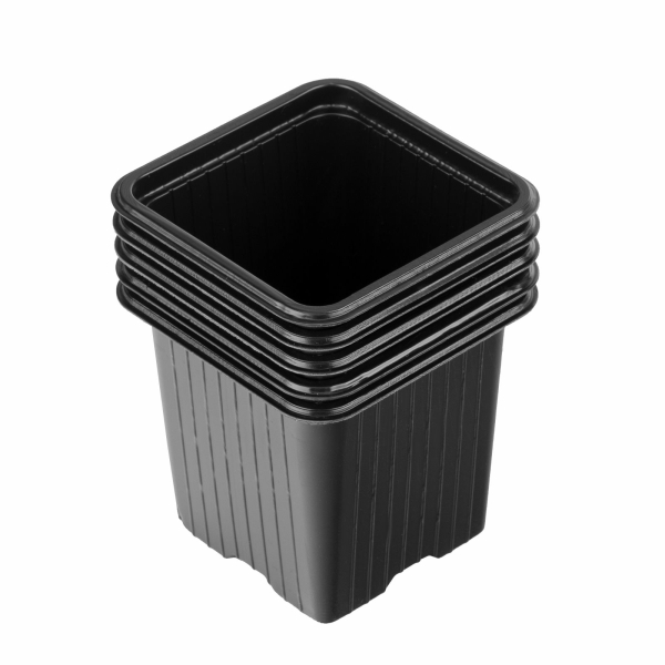 Горшочек для рассады 70*70*65мм полистирол 5шт Россия