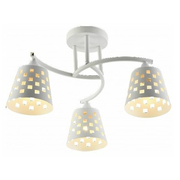 Люстра 3*60Вт Е27 белый/хром AU11230/3 WH+CR Атмосфера уюта