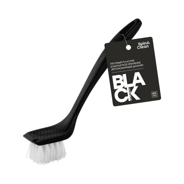Щетка для посуды пластик 20,5см Black Рыжий кот