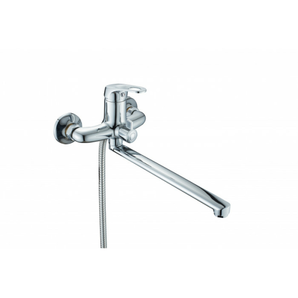 Смеситель для ванны однорычажный длинный излив цинк D2215 DIKALAN