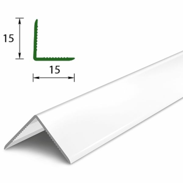Угол ПВХ 15х15мм  Белый 2,7м Деконика